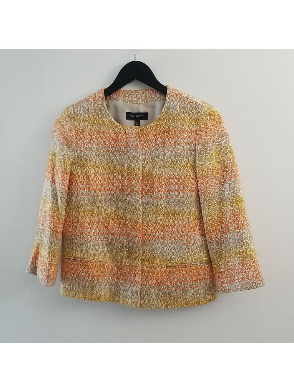 Talbots Ombre Tweed Blazer, Size 2
